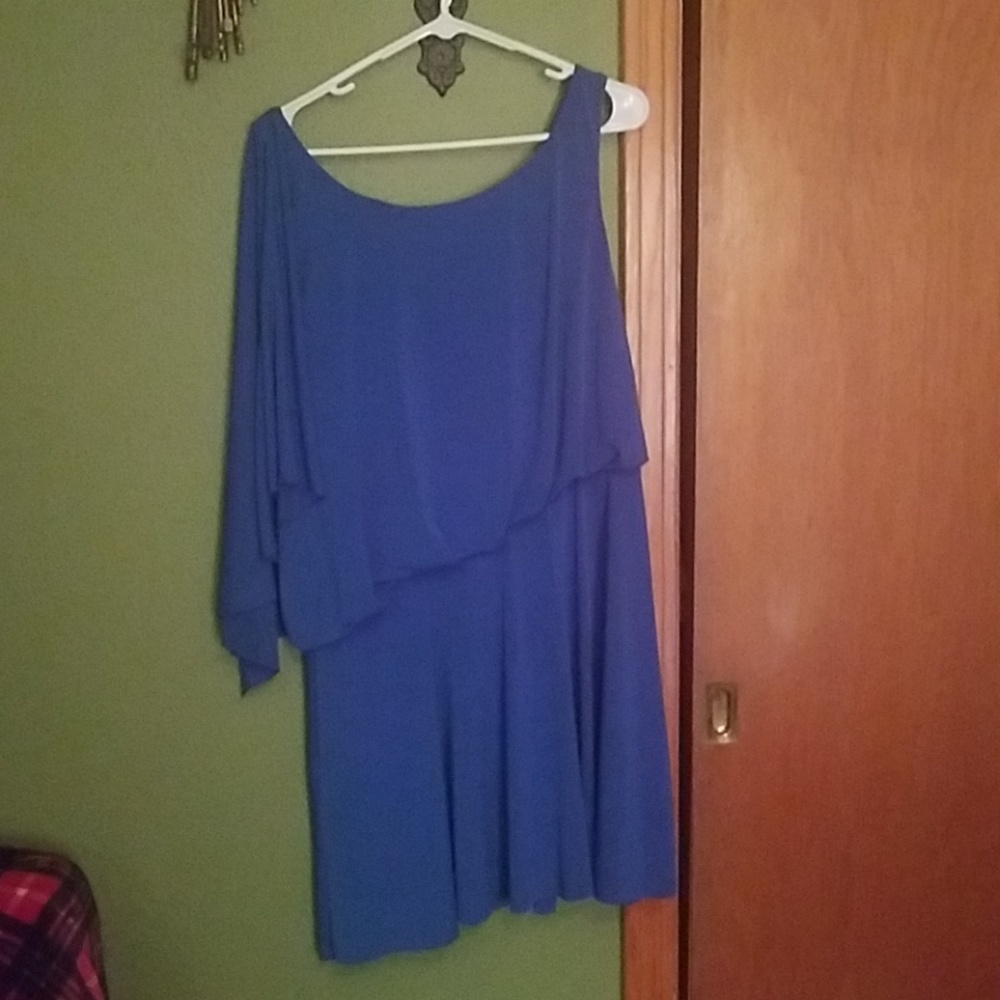 Blue Asymmetrical Jessica Simpson dress
